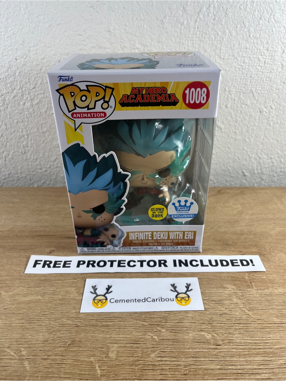 Infinite Deku w/ Eri Glow Funko Pop #1008 Funko Shop MHA Vaulted NEAR MINT